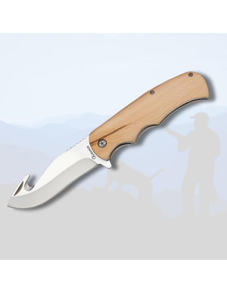 Skinner Albainox Knife, natural wood...