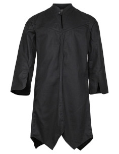 Long medieval tunic model Arantir, black color