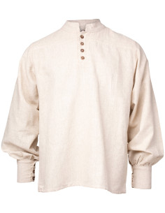 Medieval shirt in linen model Bartold, natural color