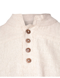 Medieval shirt in linen model Bartold, natural color 2