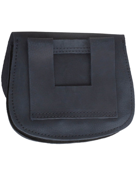 Medieval leather hip bag model...