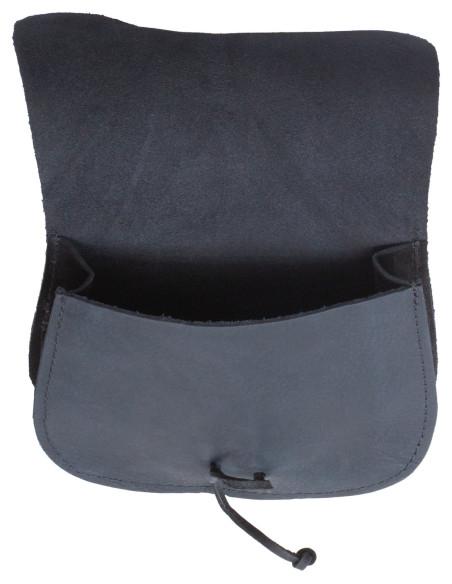 Medieval leather hip bag model...