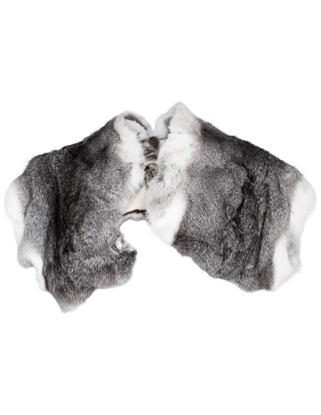 Leather shoulder cover, Chinchilla model