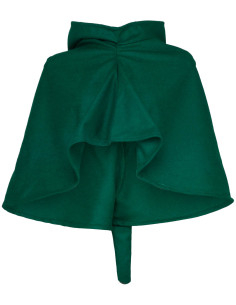 Medieval wool gugel hood model Benson, green color 2