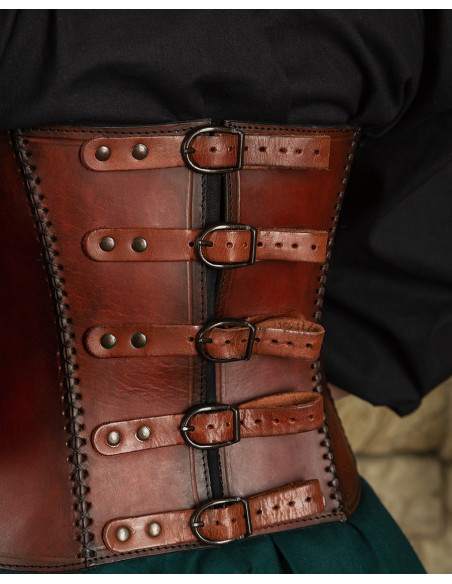 Medieval leather bustier model...