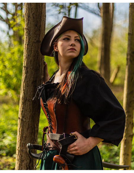 Medieval leather bustier model...