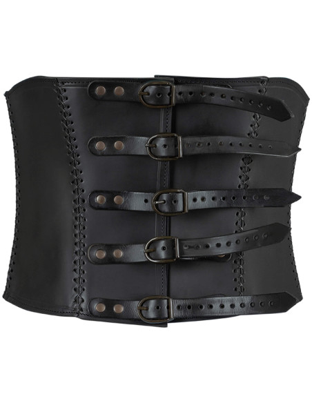 Medieval leather bustier model Dunja,...