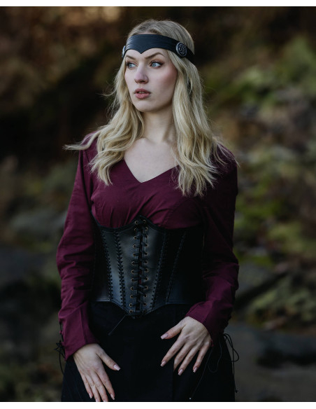 Medieval leather bustier model Dunja,...
