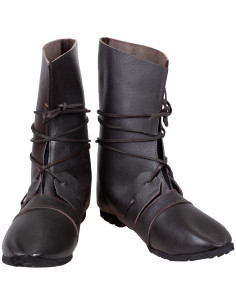 Medieval leather boots model Johann, brown color 2