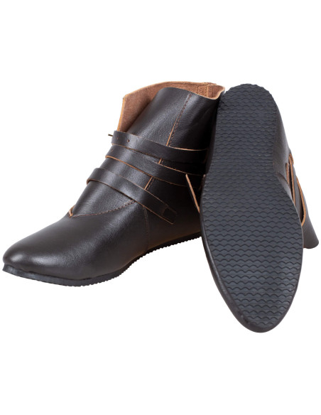 Medieval leather ankle boots, Raimund...