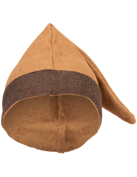 Medieval wool hat model Toki, sand color