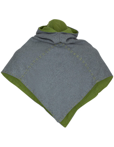 Medieval wool hooded cloak model...