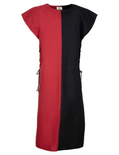 Medieval tabard model Gilbert, red-black color