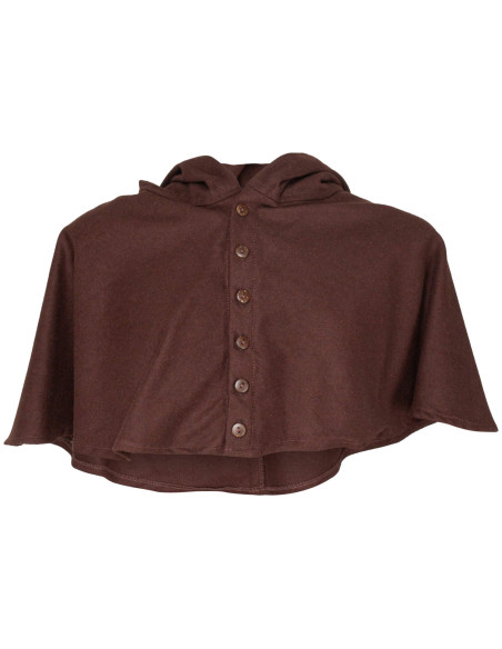 Medieval wool hooded cloak model...