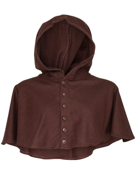 Medieval wool hooded cloak model...