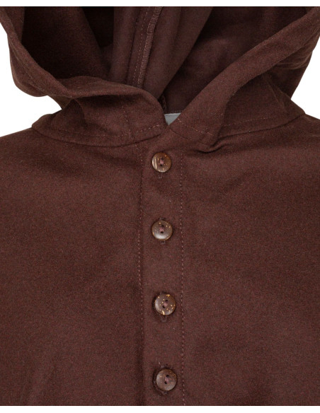Medieval wool hooded cloak model...