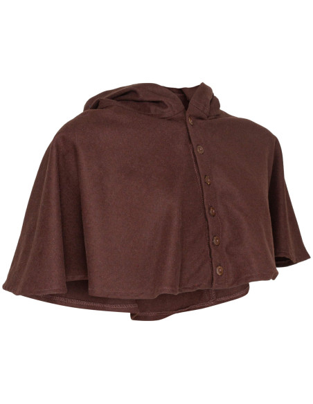 Medieval wool hooded cloak model...