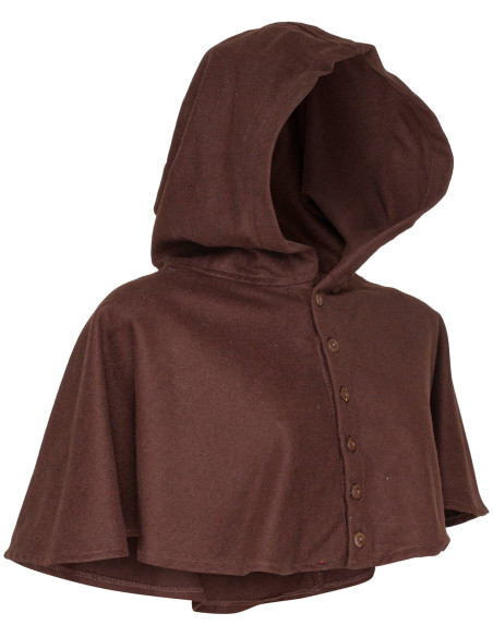 Medieval wool hooded cloak model...