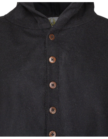 Medieval wool hoodie model Notker,...