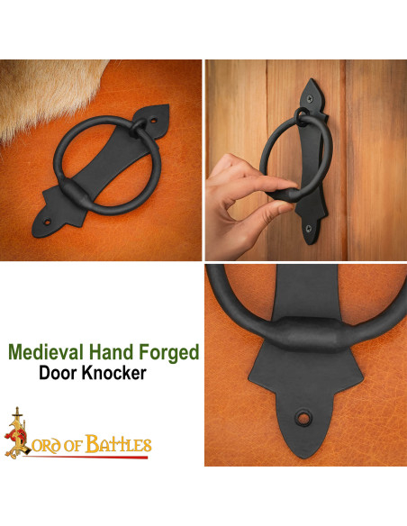 Medieval hand-forged door knocker Medieval hand-forged door knocker