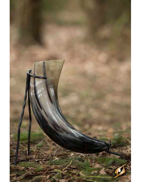 Viking Horn clear with metal stand,...