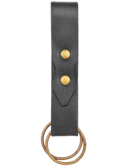 Black leather medieval skirt grabber