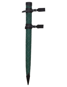 Leather sheath for sword model Dante, green color