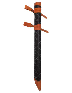 Leather sheath for sword model Dante, black color