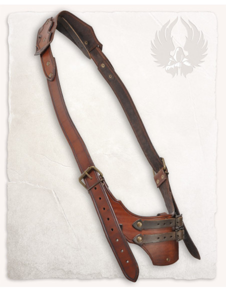 Leather belt with tahalí model...