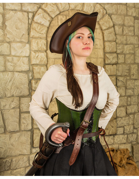 Leather belt with tahalí model...