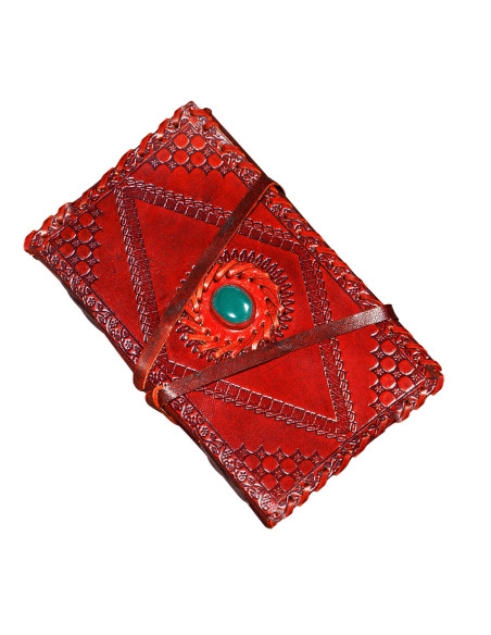 Medieval diary with leather and stone... Medieval diary with leather and stone...