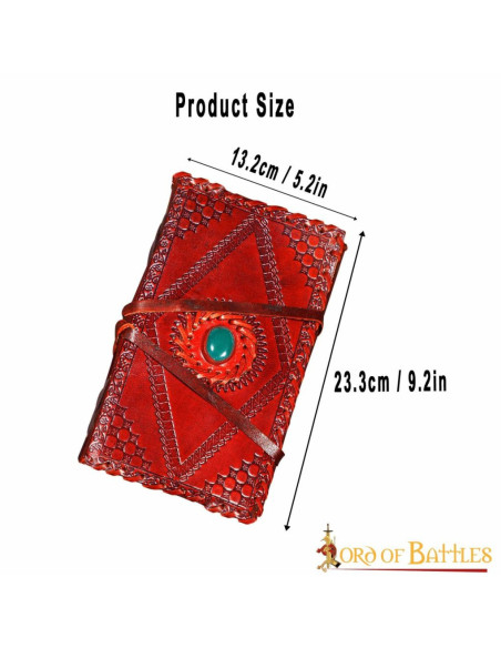 Medieval diary with leather and stone... Medieval diary with leather and stone...