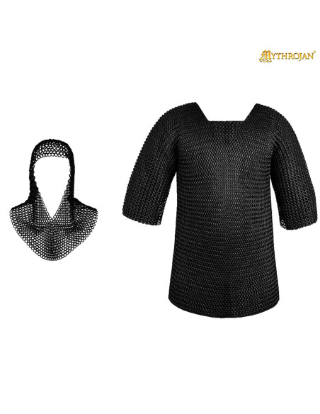 Chainmail with blackened steel finish...