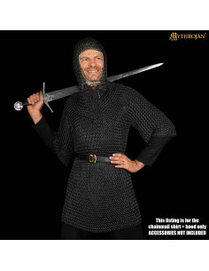 Chainmail with blackened steel finish armor (10 mm.) 2
