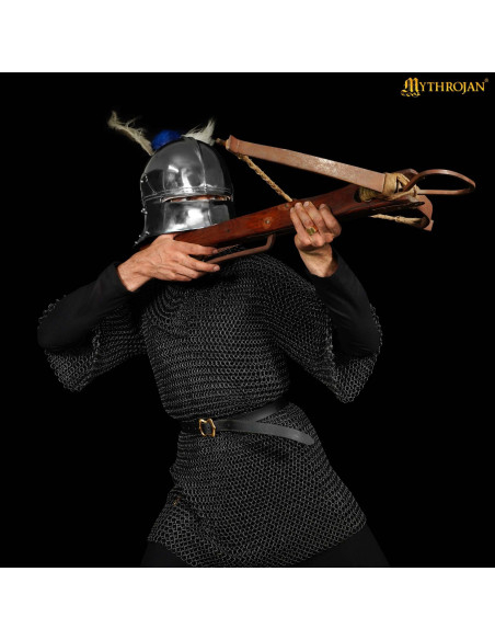 Chainmail with blackened steel finish...