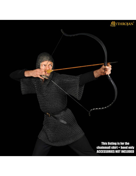 Chainmail with blackened steel finish...