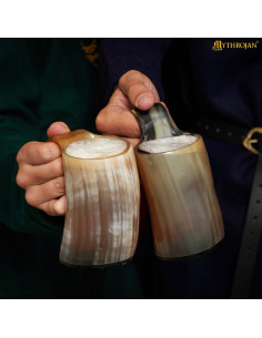 Set of 2 horn mugs for drinking (250 ml.) 2