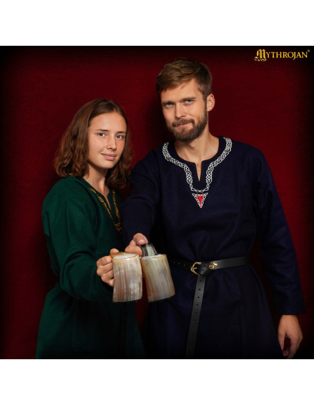 Set of 2 horn mugs for drinking (250...