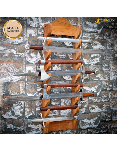 Wooden wall bracket to hang up to 8... Wooden wall bracket to hang up to 8...