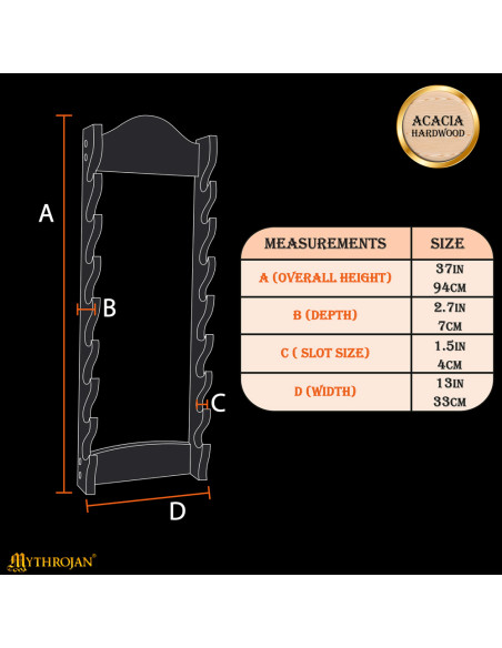 Wooden wall bracket to hang up to 8... Wooden wall bracket to hang up to 8...