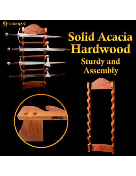 Wooden wall bracket to hang up to 8... Wooden wall bracket to hang up to 8...