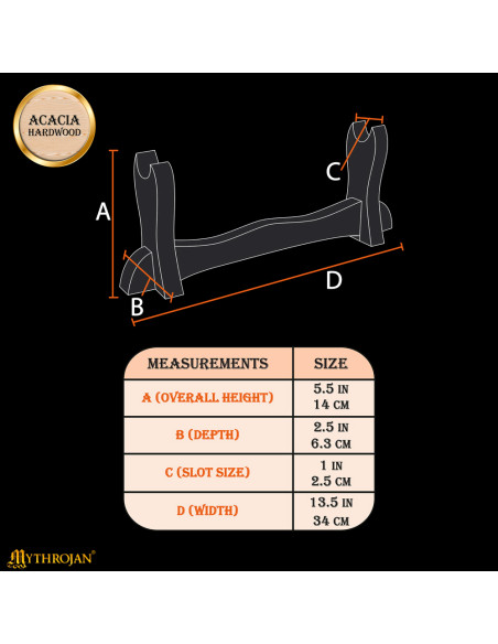 Desktop support in wood to hang 1...