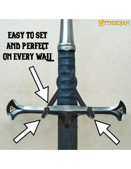 Steel wall mount for swords,...