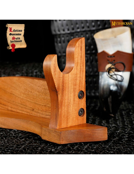 Natural wood tabletop stand to hang 1...