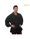 Medieval cotton shirt model Poet, black color