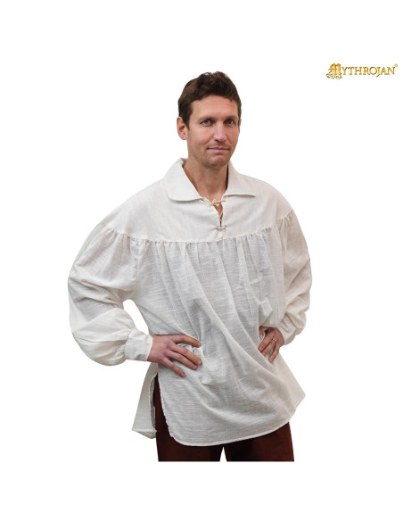 Medieval cotton shirt model Poet,...