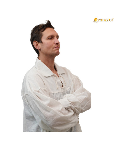 Medieval cotton shirt model Poet,...