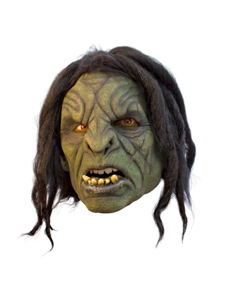 Orc mask with hair
