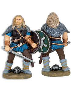 Viking Warrior figure with shield and sword, made of resin 2