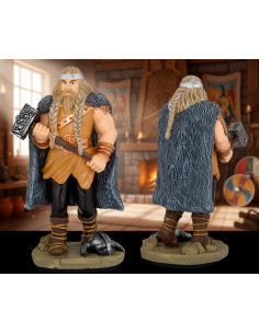 Viking Warrior figure with hammer, made of resin